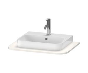 Duravit Happy D.2 Plus Console HP031B, 650x480 mm, 1 découpe, pour lavabo HP4940, HP4960, HP031B02222, HP031B02222, Colorazione: Decoro bianco lucido