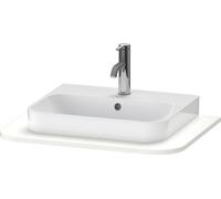 Duravit Happy D.2 Plus Console HP031B, 650x480 mm, 1 foro, per base lavabo HP4940, HP4960, Colorazione: Laccato bianco seta opaco