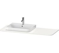 Duravit Happy D.2 Plus Console HP031K, 1300x550 mm, 1 découpe à droite, pour lavabo HP4932, HP4942, HP4962, HP4972, HP031KR2222, HP031KR2222, Colorazione: Decoro bianco lucido