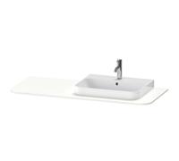 Duravit Happy D.2 Plus Console HP031K, 1300x550 mm, 1 découpe à droite, pour lavabo HP4932, HP4942, HP4962, HP4972, HP031KR3636, HP031KR3636, Colorazione: Laccato bianco seta opaco