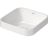 Duravit Happy D.2 Plus Évier à poser, 400x400 mm, rectifié, sans trop-plein, sans trou de robinet établi, 23594061001, 23594061001, Colorazione: Colore interno bianco, colore esterno antracite opaco,