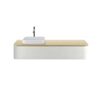 Duravit Happy D.2 Plus Évier à poser, 400x400 mm, rectifié, sans trop-plein, sans trou de robinet établi, 23594000001, 23594000001, Colorazione: Colore interno bianco, colore esterno bianco, con Wonde