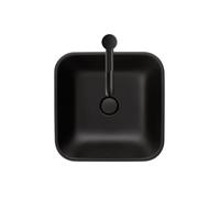 Duravit Happy D.2 Plus Évier à poser, 400x400 mm, rectifié, sans trop-plein, sans trou de robinet établi, 23594013001, 23594013001, Colorazione: Colore interno antracite opaco, colore esterno antracit