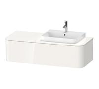Duravit Happy D.2 Plus Meuble sous-lavabo pour console murale, 1300x550 mm, 1 tiroir, pour lavabo Position droite, HP4932R9797, HP4932R9797, Colorazione: Laccato opaco seta azzurro chiaro