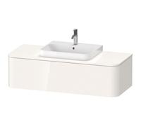 Duravit Happy D.2 Plus Meuble sous-lavabo pour console murale, 1300x550 mm, 1 tiroir, pour lavabo Position centrale, HP4932M9797, HP4932M9797, Colorazione: Laccato opaco seta azzurro chiaro