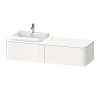 Duravit Happy D.2 Plus Meuble sous-lavabo pour console murale, 1600x550 mm, 2 tiroirs, pour lavabo Position gauche, HP4934L9797, HP4934L9797, Colorazione: Laccato opaco seta azzurro chiaro