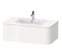 Duravit Happy D.2 Plus Meuble sous-lavabo pour support mural, 1000x550 mm, 1 tiroir, pour vasque encastrée par le haut, HP495103939, HP495103939, Colorazione: Nordic White laccato opaco seta bianco no