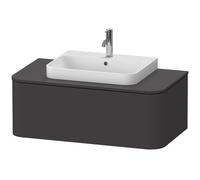 Duravit Happy D.2 Plus Meuble sous-vasque sur console suspendu, 1000x550 mm, 1 tiroir, pour vasques à poser, HP494108080, HP494108080, Colorazione: Decoro grafite super opaco
