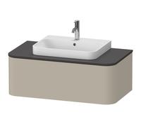 Duravit Happy D.2 Plus Meuble sous-vasque sur console suspendu, 1000x550 mm, 1 tiroir, pour vasques à poser, HP494106060, HP494106060, Colorazione: Taupe seta opaco laccato opaco