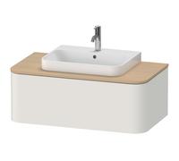 Duravit Happy D.2 Plus Meuble sous-vasque sur console suspendu, 1000x550 mm, 1 tiroir, pour vasques à poser, HP4941039390010, HP4941039390010, Colorazione: Laccato bianco nordico satinato con illumina