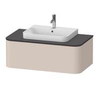 Duravit Happy D.2 Plus Meuble sous-vasque sur console suspendu, 1000x550 mm, 1 tiroir, pour vasques à poser, HP4941083830010, HP4941083830010, Colorazione: Decoro taupe super opaco con illuminazione i