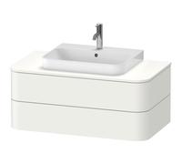 Duravit Happy D.2 Plus Meuble sous-vasque sur console suspendu, 1000x550 mm, 2 tiroirs, pour lavabo pour meuble, HP496108484, HP496108484, Colorazione: Decoro bianco super opaco