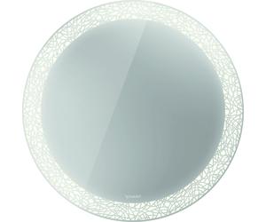 Duravit Happy D.2 Plus Miroirs ronds avec éclairage, version capteur, 700x700x47mm, blanc mat, HP7480G00000000, HP7480G00000000, Versione: Decorazione del campo di luce: organico