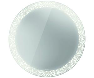 Duravit Happy D.2 Plus Miroirs ronds avec éclairage, version capteur, 900x900x47mm, blanc mat, HP7481S00000000, HP7481S00000000, Versione: Decorazione del campo di luce: radiale