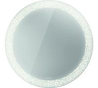 Duravit Happy D.2 Plus Miroirs ronds avec éclairage, version capteur, avec miroir chauffant, 700x700x47mm, blanc mat, HP7480G00000100, HP7480G00000100, Versione: Decorazione del campo di luce: organic