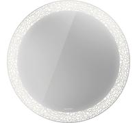 Duravit Happy D.2 Plus Miroirs ronds avec éclairage, version capteur, avec miroir chauffant, 700x700x47mm, blanc mat, HP7480S00000100, HP7480S00000100, Versione: Decorazione del campo di luce: radiale