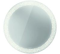 Duravit Happy D.2 Plus Miroirs ronds avec éclairage, version capteur, avec miroir chauffant, 900x900x47mm, blanc mat, HP7481S00000100, HP7481S00000100, Versione: Decorazione del campo di luce: radiale