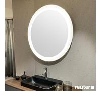 Duravit Happy D.2 Plus Miroirs ronds avec éclairage, version Icon, avec miroir chauffant, 900x900x55mm, blanc mat, HP7486S00000000, HP7486S00000000, Versione: Decorazione del campo di luce: radiale