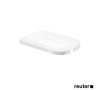 Sedile WC Duravit Happy D.2 con cerniere SoftClose in acciaio inox, versione estesa per WC senza bordo a filo