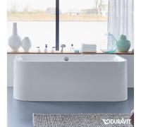 Duravit Happy D.2 vasca da bagno a parete, con pannello laterale, 700318000000000, Happy D.2 bianco [Vasche da Bagno > Vasche da Bagno a Parete]