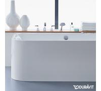 Duravit Happy D.2 vasca da bagno ad angolo, con pannello laterale, 700317000000000, Happy D.2 bianco [Vasche da Bagno > Vasche da Bagno ad Angolo]