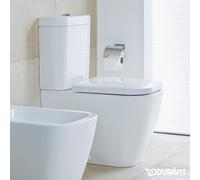 Duravit Happy WC combi Happy D.2 Rondella profonda 63cm, per cisterna montata in superficie, uscita Vario, colorazione: Bianco
