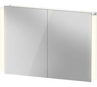 Duravit Ketho.2 armoire de toilette, version Better, éclairage LED, 2 portes, 1000x700x157mm, prise E, K27137000001010, K27137000001010, Versione: con illuminazione lavabo