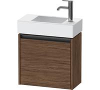 Duravit Ketho.2 bâti-support de lavabo, charnières à gauche, 484x440x238mm, pour Vero Air 072450, K25072L21210000, K25072L21210000, Colorazione: Decorazione in noce scuro