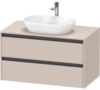 Duravit Ketho.2 mobile sottolavabo, 2 scomparti estraibili, K24896091910000, Ketho.2 [Mobili da Bagno > Mobili Lavabo]
