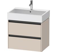 Duravit Ketho.2 bâti-support de lavabo suspendu, 2 tiroirs, 684x440x460mm, pour Vero Air 235070, K25276083830000, K25276083830000, Colorazione: Decoro Taupe Supermatt