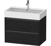 Duravit Ketho.2 bâti-support de lavabo suspendu, 2 tiroirs, 784x440x460mm, pour Vero Air 235080, K25277016160000, K25277016160000, Colorazione: Rovere nero opaco