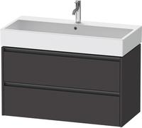 Duravit Mobile sottolavabo Ketho.2, 2 scomparti estraibili, 984x440x460 mm, grafite supermatt