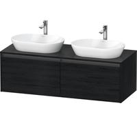 Duravit Ketho.2 bâti-support pour lavabo, découpe de la vasque des deux côtés, 1400x459x550mm, K24888B16160000, K24888B16160000, Colorazione: Rovere Nero