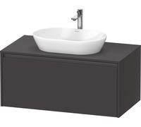 Duravit Ketho.2 bâti-support pour lavabo en console, 1000x459x550mm, 1 tiroir, K24886080800000, K24886080800000, Colorazione: Decoro grafite super opaco