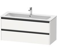 Duravit Ketho.2 bâti-support pour lavabo suspendu, 2 tiroirs, 1210x550x480mm, pour ME by Starck 233612,236112, K25265018180000, K25265018180000, Colorazione: Bianco opaco Decor bianco opaco