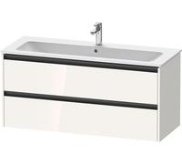 Duravit Ketho.2 bâti-support pour lavabo suspendu, 2 tiroirs, 1210x550x480mm, pour ME by Starck 233612,236112, K25265022220000, K25265022220000, Colorazione: Decoro bianco lucido