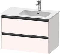 Duravit Ketho.2 bâti-support pour lavabo suspendu, 2 tiroirs, 810x549x480mm, pour ME by Starck position du lavabo à droite 234683, K25268084840000, K25268084840000, Colorazione: Decoro bianco super op