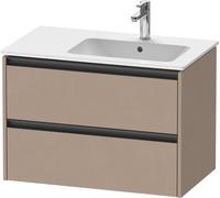 Duravit Ketho.2 bâti-support pour lavabo suspendu, 2 tiroirs, 810x549x480mm, pour ME by Starck position du lavabo à droite 234683, K25268075750000, K25268075750000, Colorazione: Decoro opaco in lino