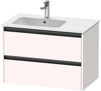 Duravit Ketho.2 bâti-support pour lavabo suspendu, 2 tiroirs, 810x549x480mm, pour ME by Starck position du lavabo à gauche 234583, K25267084840000, K25267084840000, Colorazione: Decoro bianco super op