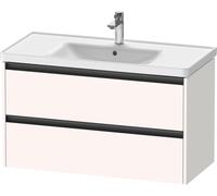 Duravit Ketho.2 bâti-support pour lavabo suspendu, 2 tiroirs, 984x549x455mm, pour D-Neo 236710, K25284084840000, K25284084840000, Colorazione: Decoro bianco super opaco