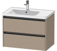 Duravit Ketho.2 meuble sous-lavabo, 784x549x455mm, pour vasque D-Neo gauche 236980, K25285075750000, K25285075750000, Colorazione: Arredamento in lino
