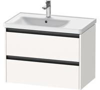 Duravit Ketho.2 meuble sous-lavabo, 784x549x455mm, pour vasque D-Neo gauche 236980, K25285084840000, K25285084840000, Colorazione: Bianco Supermatt
