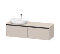 Duravit Ketho.2 mobile sottolavabo, 2 scomparti estraibili, K24889L91910000, Ketho.2 [Mobili da Bagno > Mobili Lavabo]