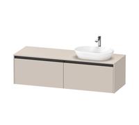Duravit Ketho.2 mobile sottolavabo, 2 scomparti estraibili, K24889R91910000, Ketho.2 [Mobili da Bagno > Mobili Lavabo]