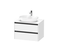 Duravit Ketho.2 bâti-support de lavabo sur console suspendu, 800x568x550mm, 2 tiroirs, K24895084840000, K24895084840000, Colorazione: Decoro bianco super opaco