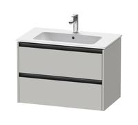 Duravit Ketho.2 bâti-support pour lavabo suspendu, 2 tiroirs, 810x550x480mm, pour ME by Starck 233683, K25263007070000, K25263007070000, Colorazione: Decoro grigio cemento opaco