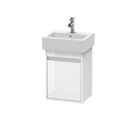 Duravit Ketho bâti-support de lavabo suspendu, 400x550x320 mm, 1 porte, charnières à droite, pour lave-mains Vero 070445, KT6630R2222, KT6630R2222, Colorazione: Decoro bianco lucido