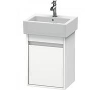 Duravit Ketho bâti-support de lavabo suspendu, 400x550x320 mm, 1 porte, charnières à gauche, pour lave-mains Vero 070445, KT6630L1818, KT6630L1818, Colorazione: Bianco opaco Decor bianco opaco