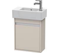 Duravit Ketho bâti-support de lavabo suspendu, 450x550x225 mm, 1 porte, charnières à gauche, pour lave-mains Vero 070350, KT6629L9191, KT6629L9191, Colorazione: Decoro taupe opaco