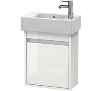 Duravit Ketho bâti-support de lavabo suspendu, 450x550x225 mm, 1 porte, charnières à gauche, pour lave-mains Vero 070350, KT6629R7979, KT6629R7979, Colorazione: Decorazione naturale in noce